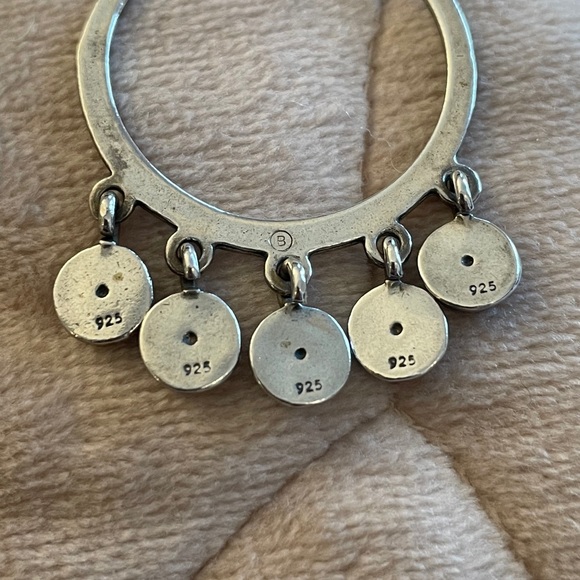 Sterling silver and amethyst earrings - Picture 6 of 8